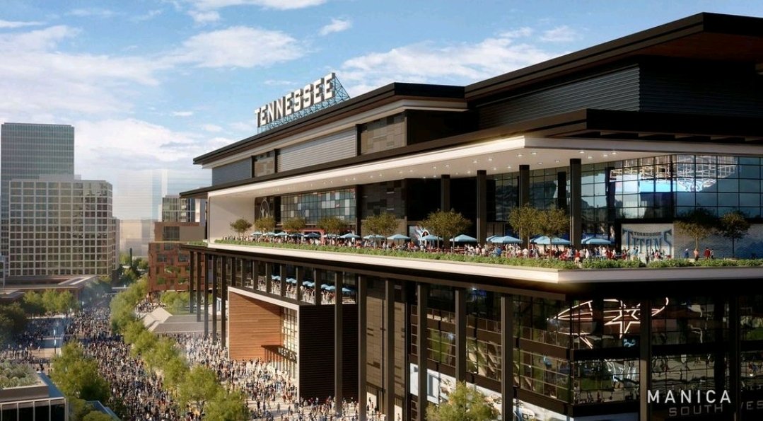 TDavenport_NFL's tweet photo. The first renderings of the #Titans new stadium are 🔥🔥. https://t.co/ru11wsqD5r