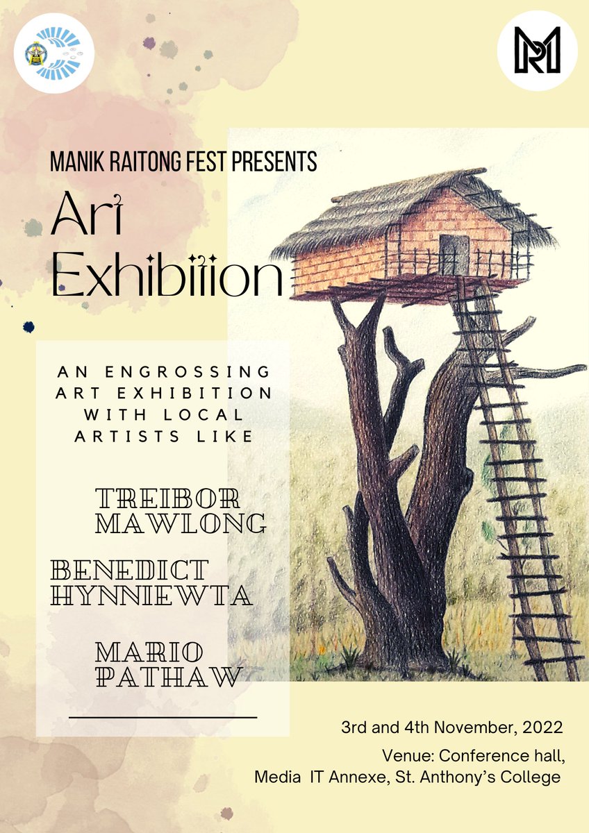 ManikRaitongSAC's tweet photo. You don't wanna miss out the collection that we are showcasing. Mark the dates!!
.
Poster by: Leirik Oinam

#khasi #jaintia #garo #meghalayatourism #dance #food #craft #music #trendy #manikraitongfest_sac #shillong #meghalaya #event  #massmedia  #trending #culture #heritage https://t.co/w2awR8gmSy