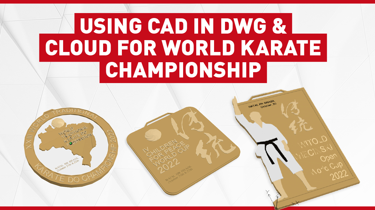 graebertcad's tweet photo. 🏅🥋 The design of three medals in DWG format was reviewed and approved by ten individuals from seven different countries. Discover how Graebert supported #WTKF #Karate Federation with #CAD & Cloud Collaboration in DWG from ARES CAD Software: https://t.co/hrxFc3CEeV https://t.co/uVu96CrLBN