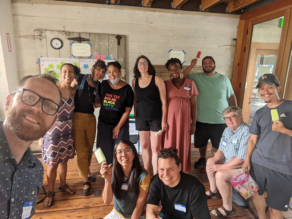 CoEverything1's tweet photo. Moving at the #speedoftrust with the #movementspace crew, and paletas! Working together to build new cooperative spaces is hard work... These retreats are the moments to remember when we are up to our eyes in spreadsheets! @citylifevidaurbana @center4econdem @neighborhoodbc https://t.co/mmVeehIO9F
