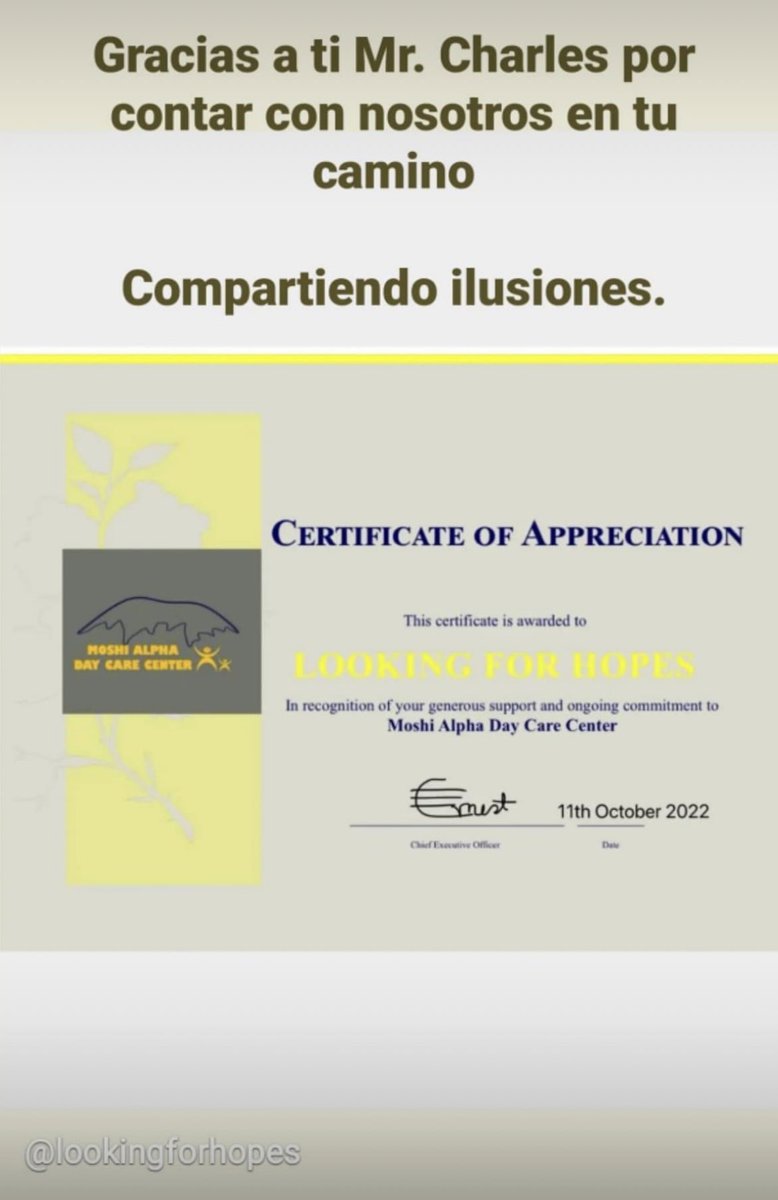 Orgullosos de colaborar con proyectos bonitos y necesarios como el de Mr Charles…
#Tanzania #COLABORACION #LFH #compartiendoilusiones #educacionparatodos #oportunidadesparatodos