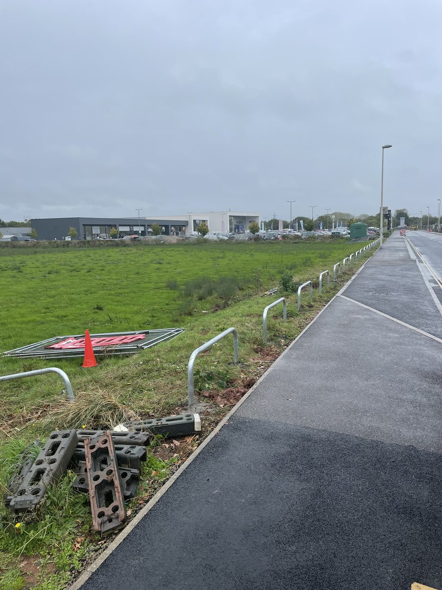 CountyGrounds's tweet image. Security barriers installed for Vospers Car Group