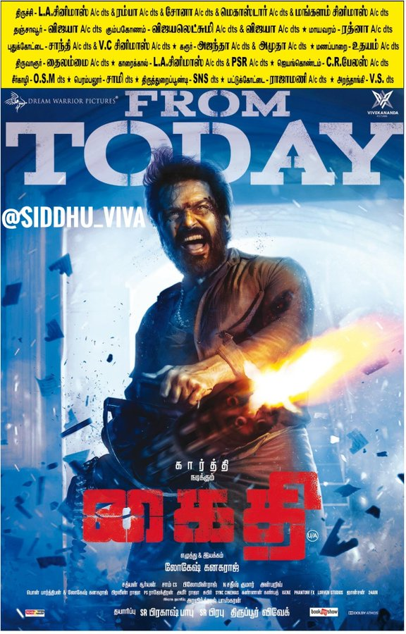 PDKTmovies's tweet photo. #3YearsOfKaithi ❤️
2nd Highest Grosser in Pudukkottai Shanthi Theatre 👌
5th Highest Grosser in Pudukkottai Town 💥
One of the Best Film in both Karthi'naband Lokesh'na carrier 😍
@Karthi_Offl @prabhu_sr @SamCSmusic @ https://t.co/0KqfXnKIAZ