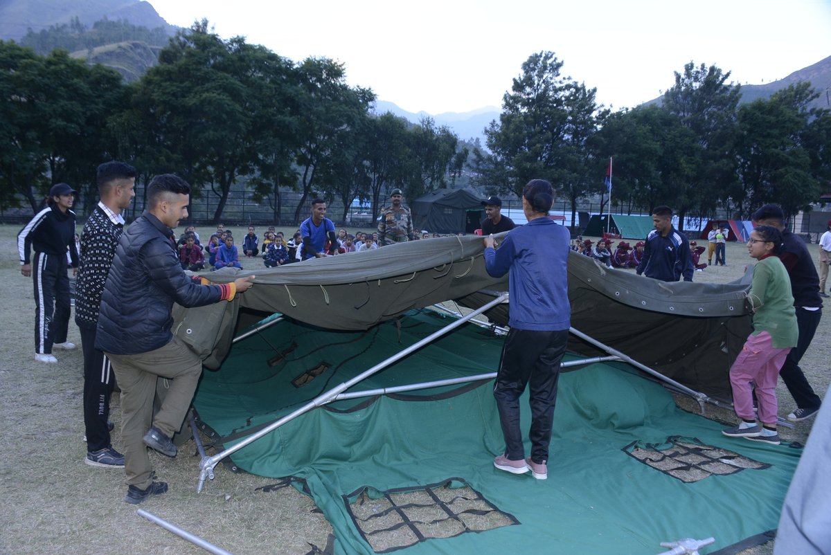 8hpbnncc's tweet photo. ATC-229.
The Tent Pitching Competition was fiercely competed by the College Teams. Minimum time, minimum errors......Well Done PGDC Rampur team who stood First. https://t.co/McstCsf4mp