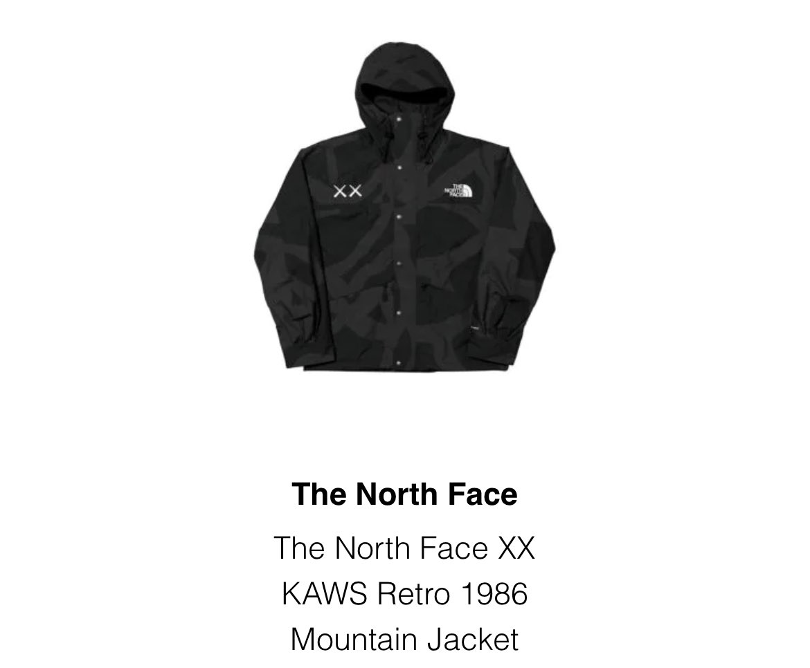 spent a pretty penny this morning on #TheNorthFaceXXKAWS apparel 🙃 gotta take a break from buying sneakers for a minute now 😂