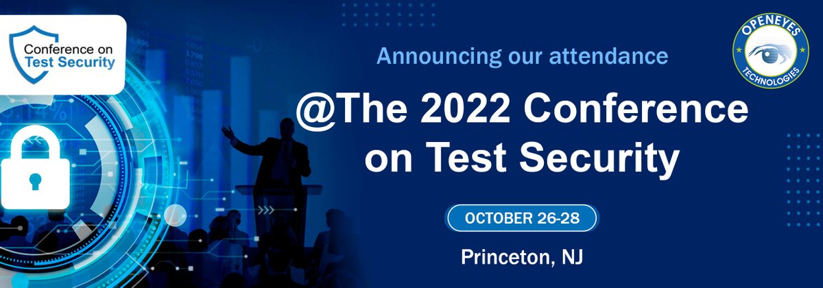 OpenEyesTech's tweet image. Looking forward to being in Princeton!
Let’s talk more about test security capabilities and enhancements that protect the validity of test results and brand integrity.  

#testsecurity #openeyestech #openeyestechnologies #COTS #testsecurity #testvalidity #brandintegrity