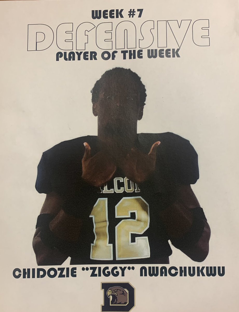 ZiggyFB's tweet photo. Blessed to have been chosen as defensive player of the week for week 7 🙏🏾 @DaculaFB @DaculaRecruits  @coachmcbride13 @coachzeiders @CoachPalmer https://t.co/BXPsyIUDhH