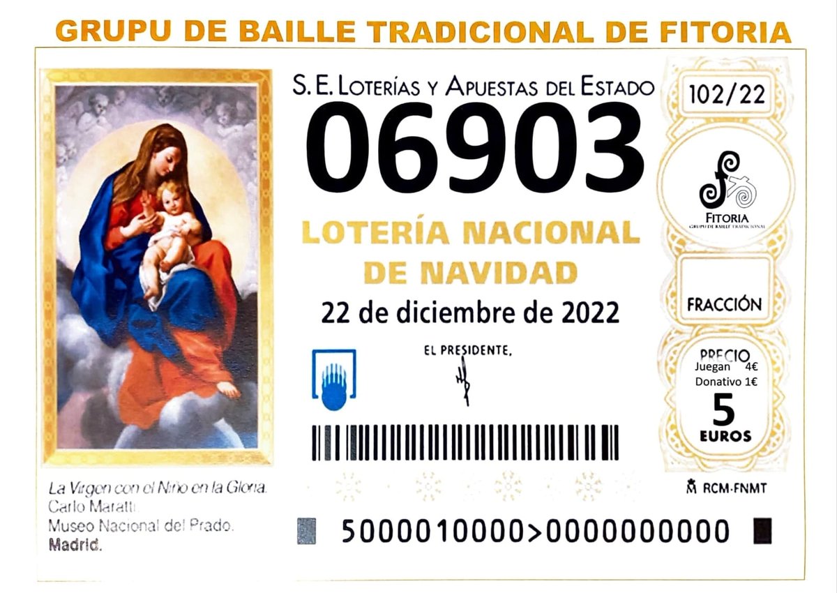 ¡Llotería, llotería! ¡Pa facete ricu nun día!
¡Nun quedes ensin ello, qu'esti añu toca!
Pues consiguir les participaciones poniéndote en contautu colos componentes del grupu.
¡Muncha suerte!

¡Lotería, lotería! ¡Para hacerte rico en un día!
¡No quedes sin ella, que este año toca!