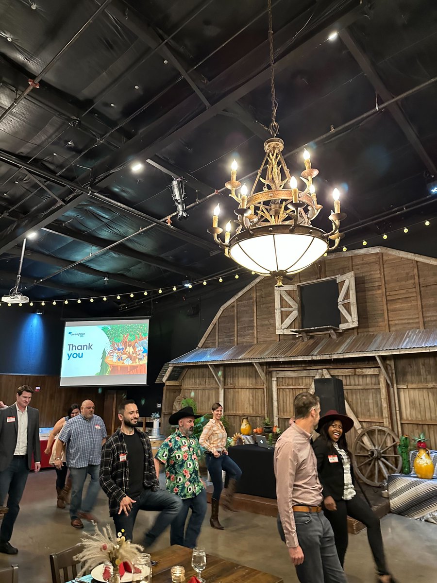 We had a great time last week with @Salesforce, Southern Style! 🤠

Thanks to everyone who came out in Texas for an evening of BBQ, line-dancing, and networking, with some great convos on #RevenueOrchestration. Stay tuned for our next adventure 🕺 

#RevOps #B2BMarketing