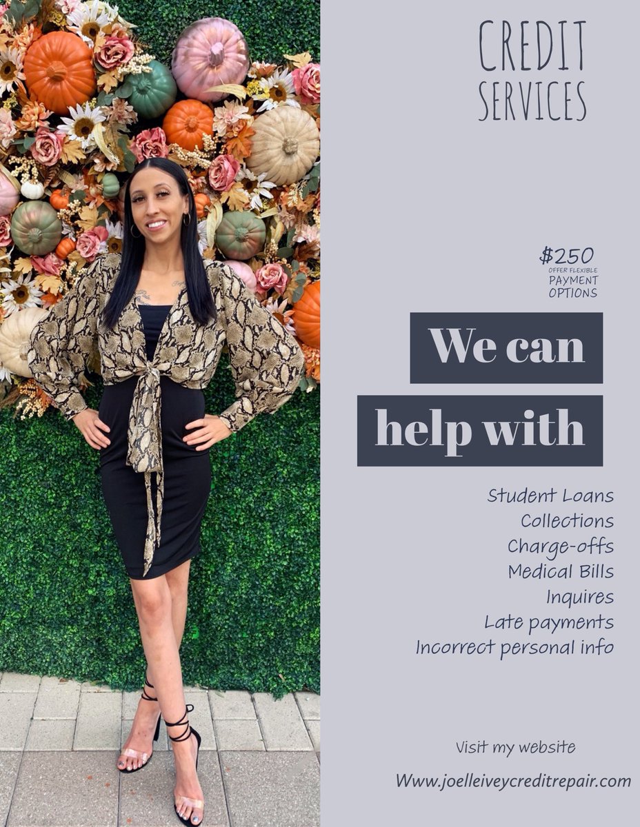 joelle_advice's tweet image. Start working on your credit today‼️ Free Consultations Let me tell you why your score is low and ways you can raise it 🔝 #Creditrepair #Badcredit #raiseyourscore