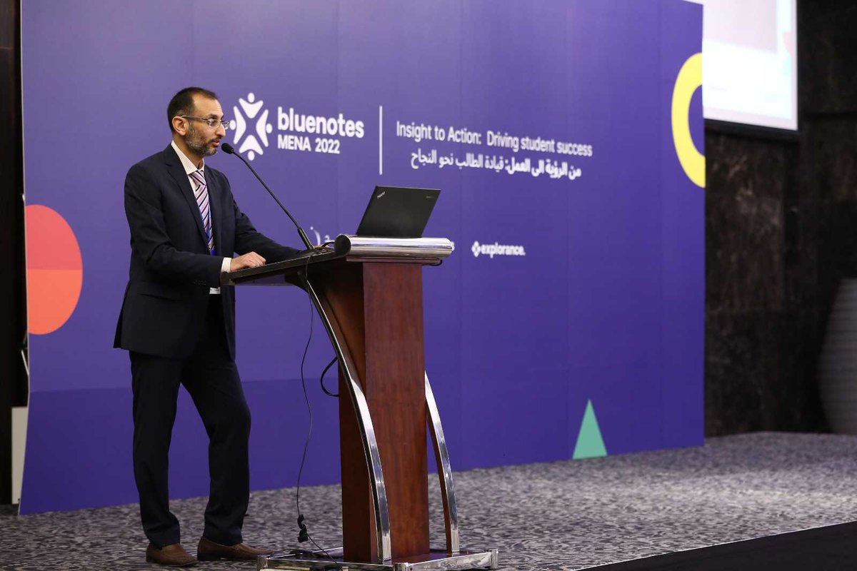 explorance's tweet photo. Day ☝️ of #BluenotesMENA2022 is a wrap!
An amazing day filled with insightful sessions and engaging debates, as we reconnect in person with the Bluenotes Community in MENA for the first time in three years.
#BluenotesCommunity #PeopleInsight #StudentSuccess #StudentExperience https://t.co/1LapfZkA1P