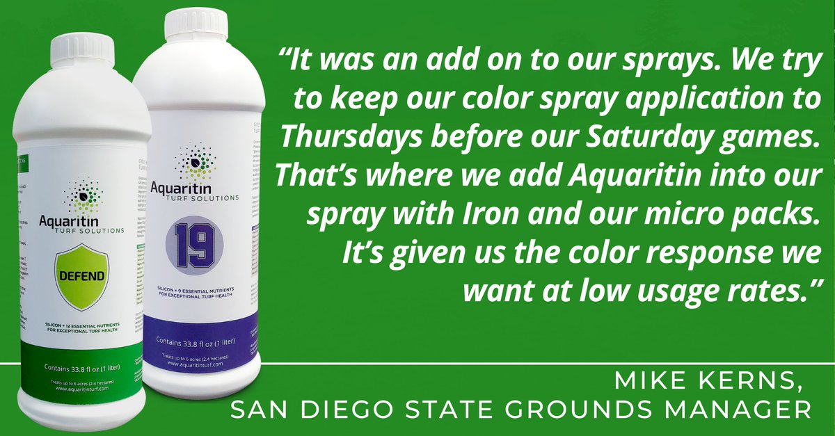 Aquaritin_Turf's tweet photo. Color response without the surge growth and 61 times less volume. 
As you're budgeting for 2023, remember that Aquaritin offers the lowest fertility costs in the industry!
https://t.co/uyJqb9oxeZ https://t.co/B6J0wSQNNE