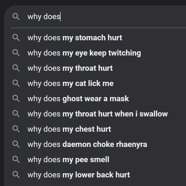 ThatPennerShow's tweet photo. 10 for 10, Google knows me intimately https://t.co/ELnV7Lr2Si