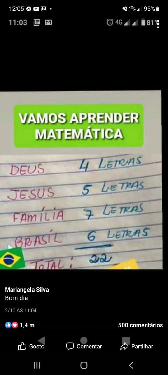 Chega de política! Hoje vamos aprender matemática básica…