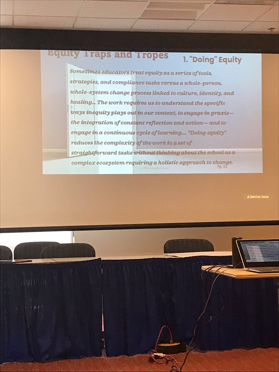 ditchingdewey's tweet photo. Such a powerful perspective of what equity truly means…”equity is not something we do…it’s a way of being” - @accordin2jo #mcpc #teambcps @BaltCoPS @StoneleighES https://t.co/IoTTopBAkO
