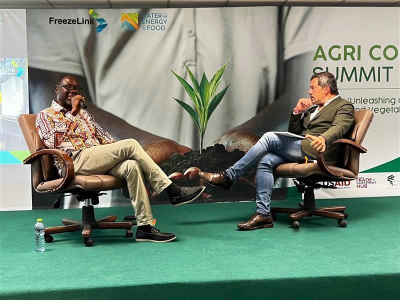 InspiraFarms's tweet photo. One of the barriers for exporters to enter the market is how to access finances to facilitate this. How can you reach new markets, create a horticulture highway and finance your cooling operations? Currently ongoing in Ghana, the #ACCS2022, features a panel of experts on this! https://t.co/mAdWMLVsuM
