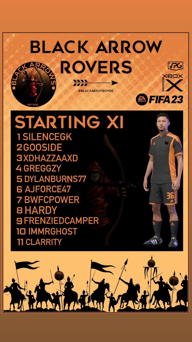 Here is how we line up tonight in our first VPG Premier Old Gen League Fixture

Teamsheet by- <a href="/relic_gfx/">Relic GFX</a>