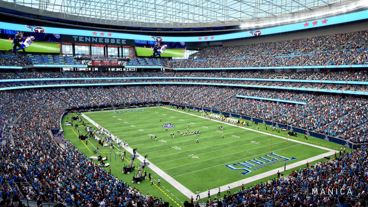 WKRN's tweet photo. Proposed renderings of new Titans stadium have been released! https://t.co/DcRrPZBaLl
