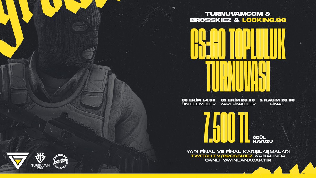 LOOKINGdotgg's tweet photo. 📢 7500 ₺ ödül havuzlu CS:GO turnuvasına hazır mısınız?

@turnuvamcom ve @brosskiez iş birliğiyle düzenlediğimiz turnuvaya katılmak için https://t.co/yeWdMxKT6i’deki turnuva görseline tıklayabilirsin.

https://t.co/yeWdMxKT6i üyelerinin turnuvada öncelikli slot hakkı bulunuyor. https://t.co/GtleKzKECE