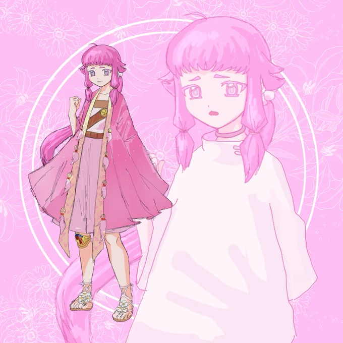 TRPG用に描いた皮膚マニアの北谷菜切 