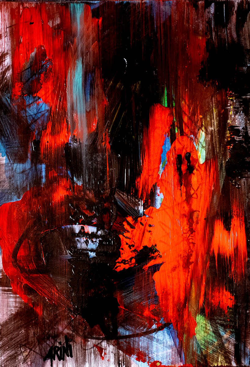 The red ghost... The wheel is turning...🔥🎃🦇🧹🐈‍⬛🕸️
Clic for full view👻
#abstract #abstractart  #abstractartist #artist  #contemporaryart #artcollector #tezos #art  #NFT #nftcollector #painting #abstractpainting #contemporarypainting
