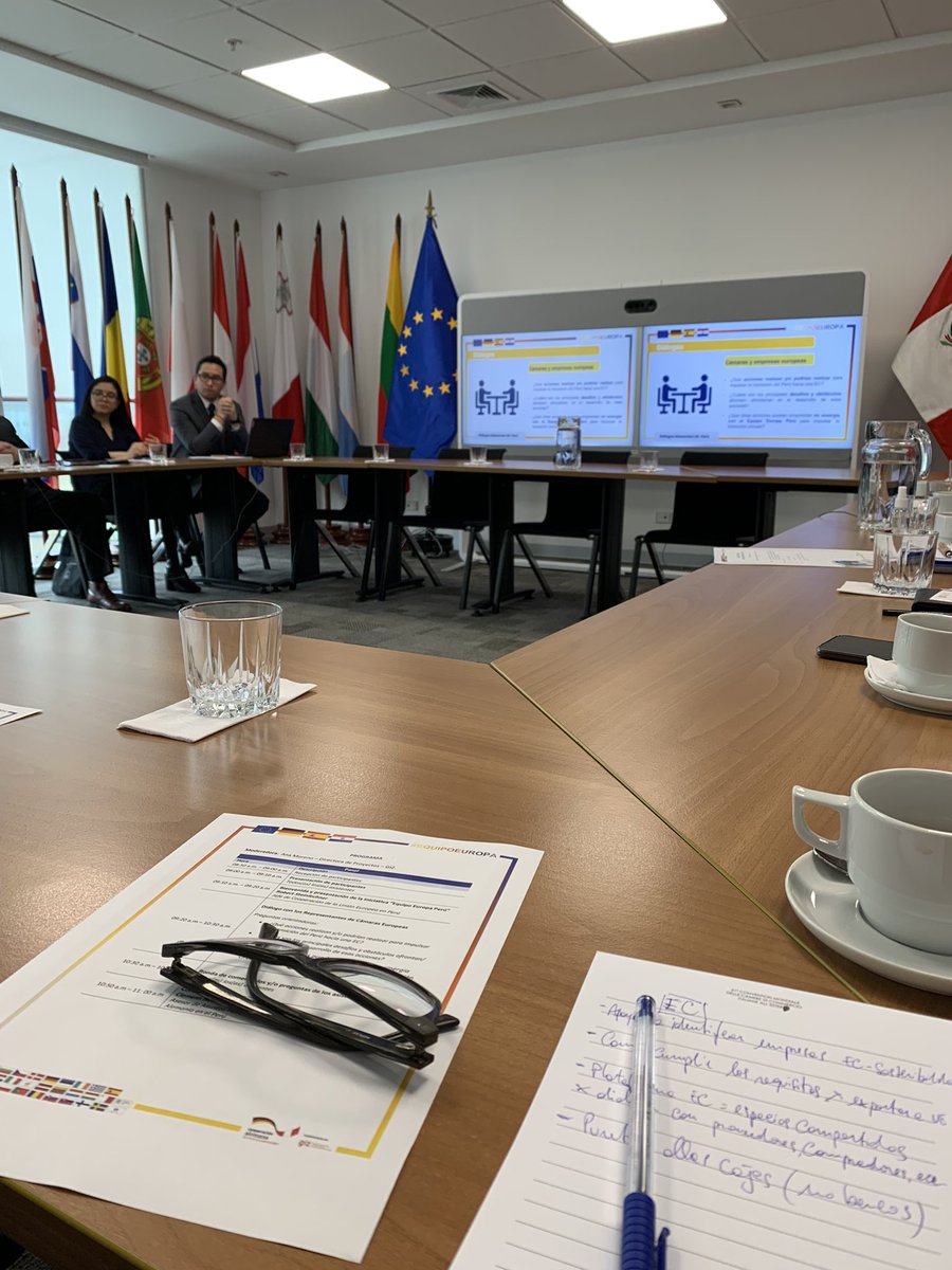 Hoy estamos en la <a href="/UEenPeru/">Unión Europea en Perú</a> para hablar de #economiacircular.  pronto habrá noticias importantes para las empresas peruanas y queremos ser líderes en este tema 🌳