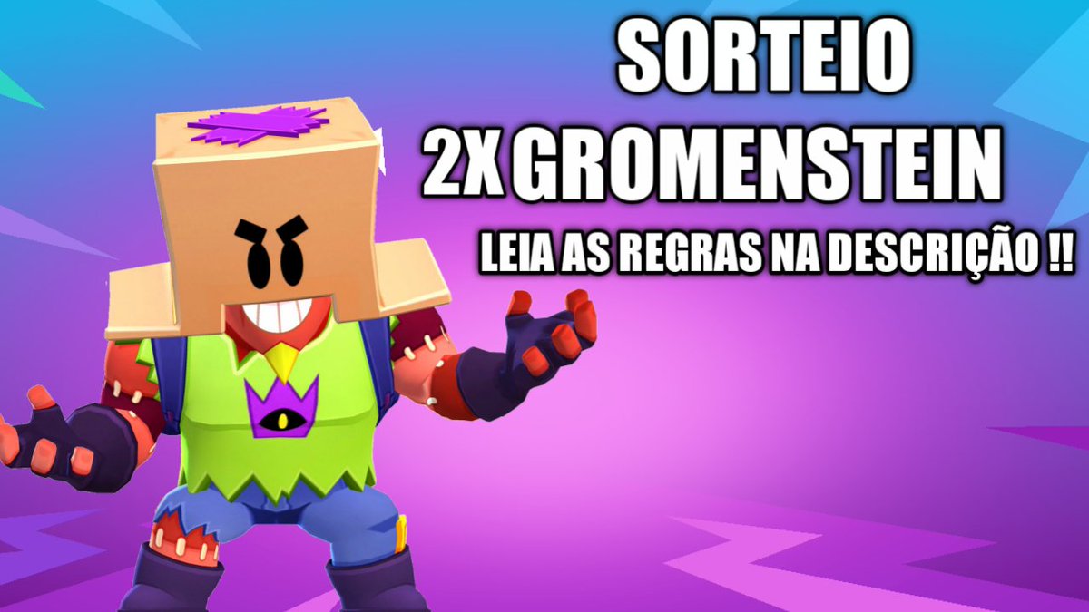 🎃 SORTEIO DE 2 SKIN DO GROMESTEIN 🎃
  
Regras:
🎃  Seguir: <a href="/Dibrawldinho/">ÐıвʀɑωŁ ❦</a>
🎃  Dar RT e CURTIR esse post
🎃  Se inscrever no meu canal: youtube.com/channel/UCicbl…
🎃  Marcar 2 amigos 

Resultado: 30/10 #FrankenGromGiveaway #GiveawayDoGromenstein