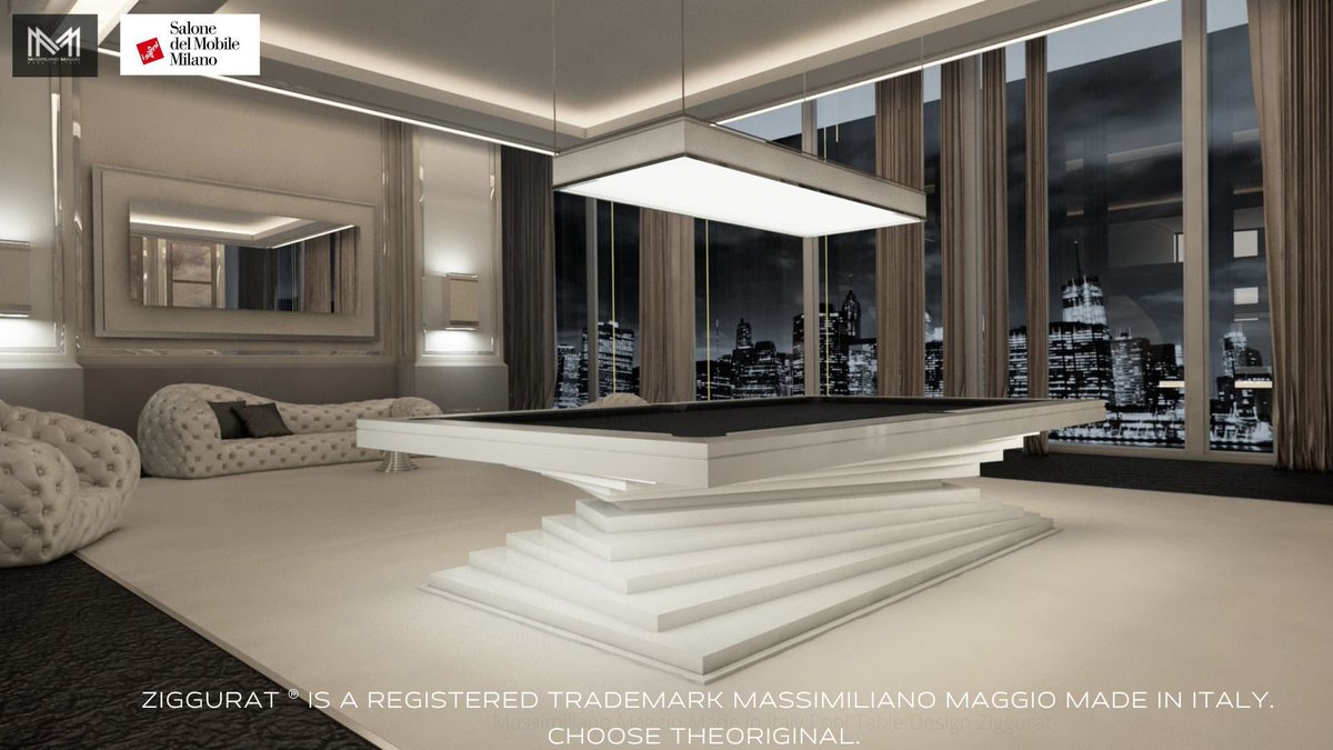 PoolTableDesign's tweet image. Exclusive Pool Table Ziggurat is a registered Trademark Massimiliano Maggio Made in Italy. Choose the Original.
#exclusive #miglioribiliardiitaliani #mancave #gameroom #gametables #Luxury #Design #handmade #madeinitaly #exclusive #interiorstyling #pooltable #luxurycomplements