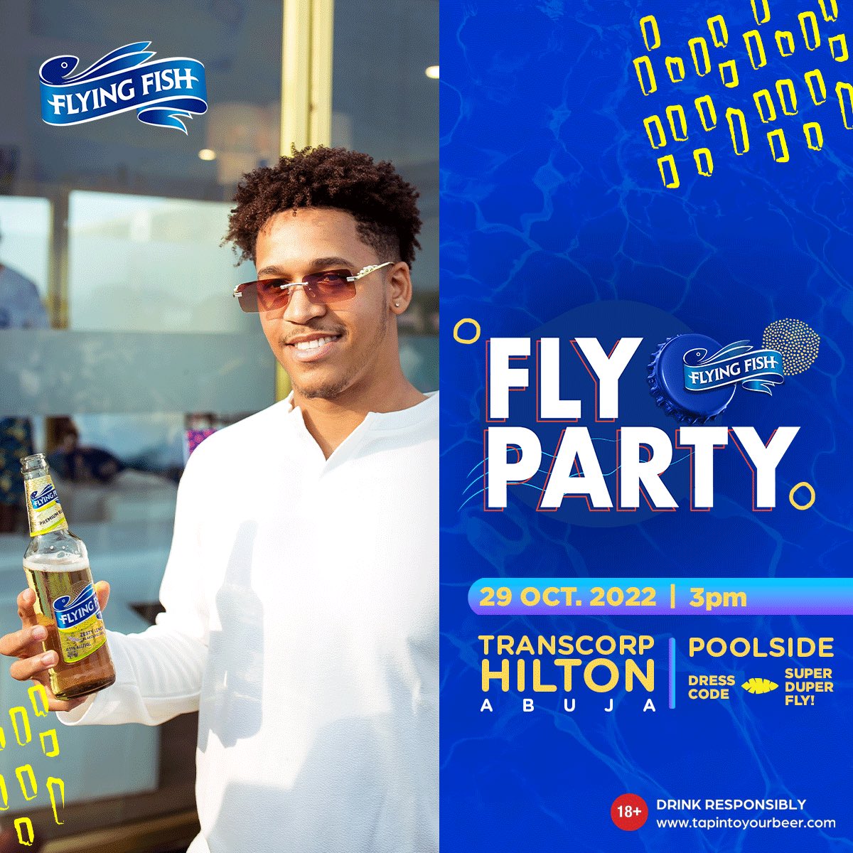 flyingfishng's tweet photo. Fly Party! Fly Geng!! Fly Energy!!!

We are bringing the fun and vibes to Abuja on Saturday, so don’t snooze … you know the vibe!
To attend, register with the link 👇🏾 

https://t.co/Atxg94J5hg

#NothingTastesLikeFlyingFish
#FlyGeng https://t.co/XvegPfgdAq