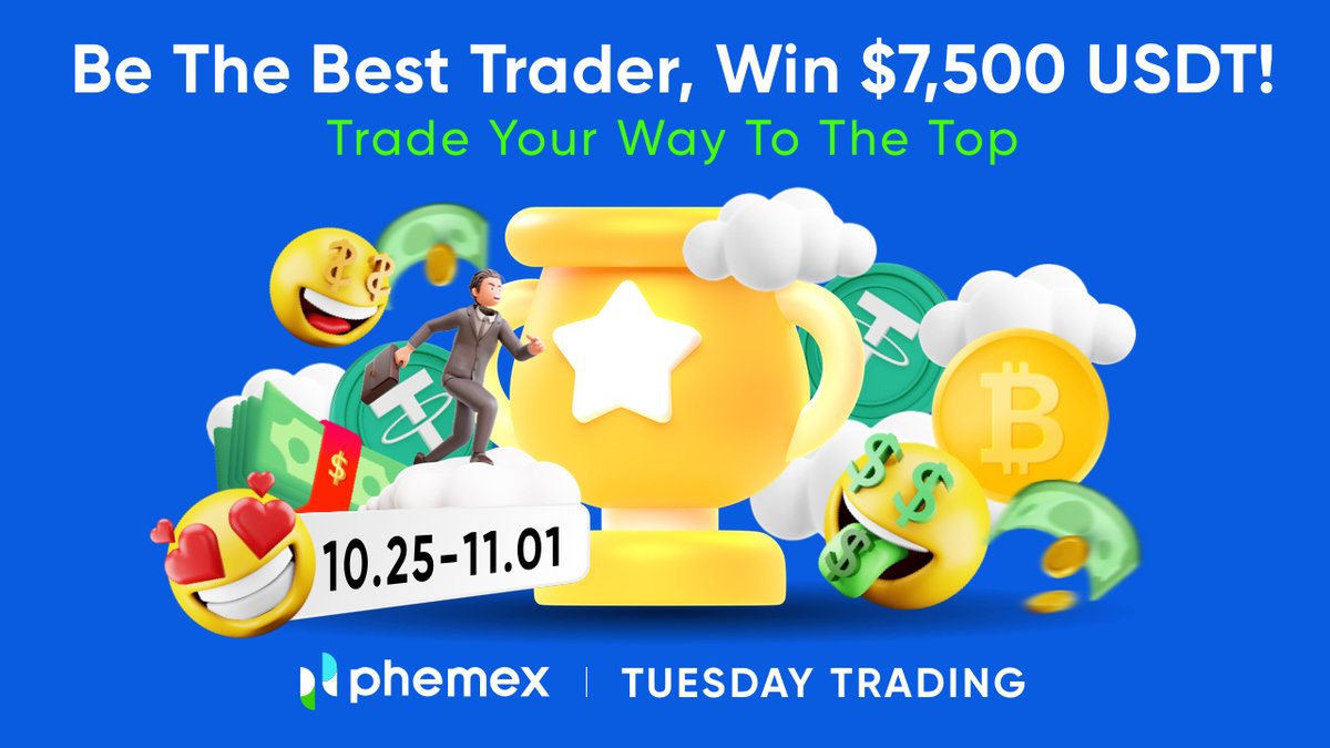 💫 We have special prizes for you! 🤑 $7,500 USDT airdrop prize pool 🤔 Are you the best trader? ➡️ Show your skills and claim the prize! open.phemex.cloud/t/K6 #giveaway #Phemex #wincrypto #airdrop #trading #freecrypto #crypto