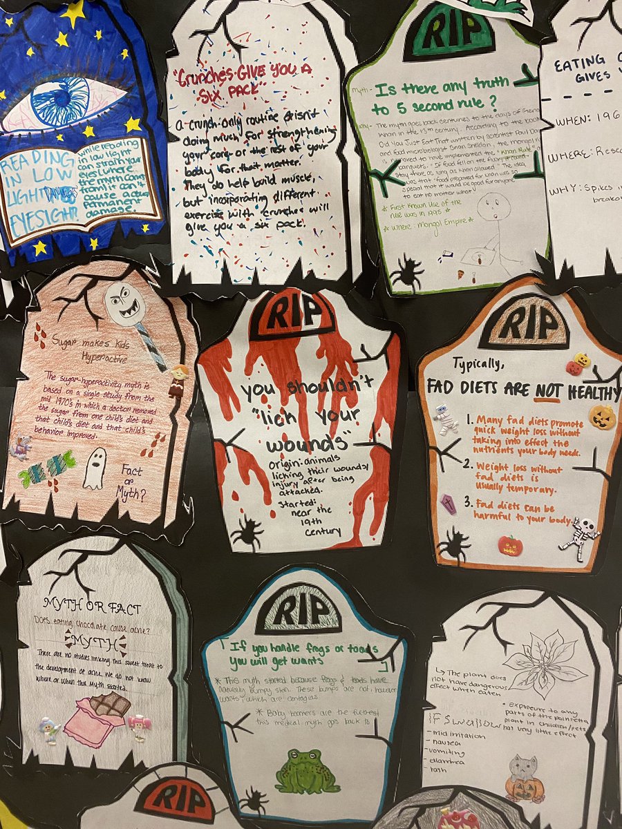 AlliSony1616's tweet photo. Practicum 2 health science students debunked some popular medical myths. Pep Rally schedules make for fun learning days. @RISD_CTE @RISD_Healthcare https://t.co/PPRPdoooiJ