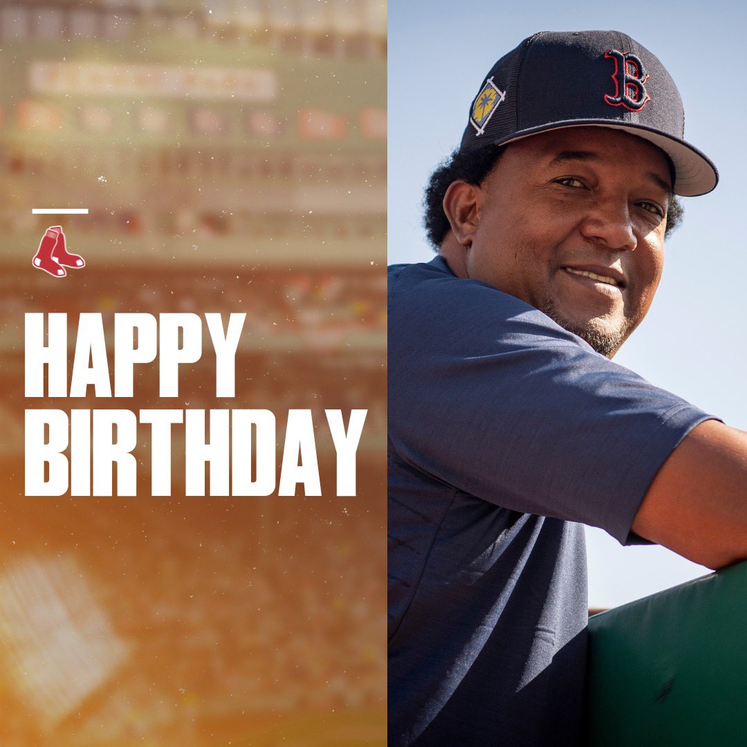 RedSox's tweet photo. Happy birthday to the legend himself, Pedro Martinez! https://t.co/8ymo2oXmL2