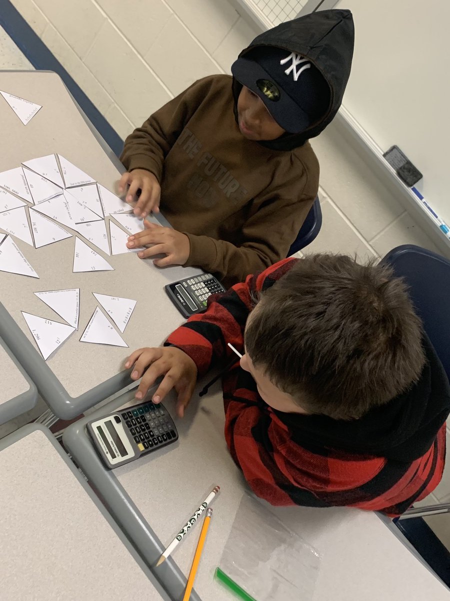 CharlesMotter's tweet photo. Putting it all together! Collaboration with today’s exponent puzzle in #math6 @CuCPS Middle School. #WeAreCuCPS #mathiseasy https://t.co/vSGvAu4xDF