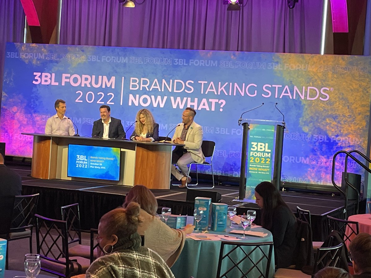 Possibly biased but this #3BLForum panel rocked the topic urgency of action (vs simply reporting) on #ESG issues w <a href="/ColinTetreault/">Colin Tetreault</a> <a href="/erikdistler/">erik distler</a> <a href="/AEGworldwide/">AEG</a> <a href="/Logitech/">Logitech</a> <a href="/SAP/">SAP</a> leaders