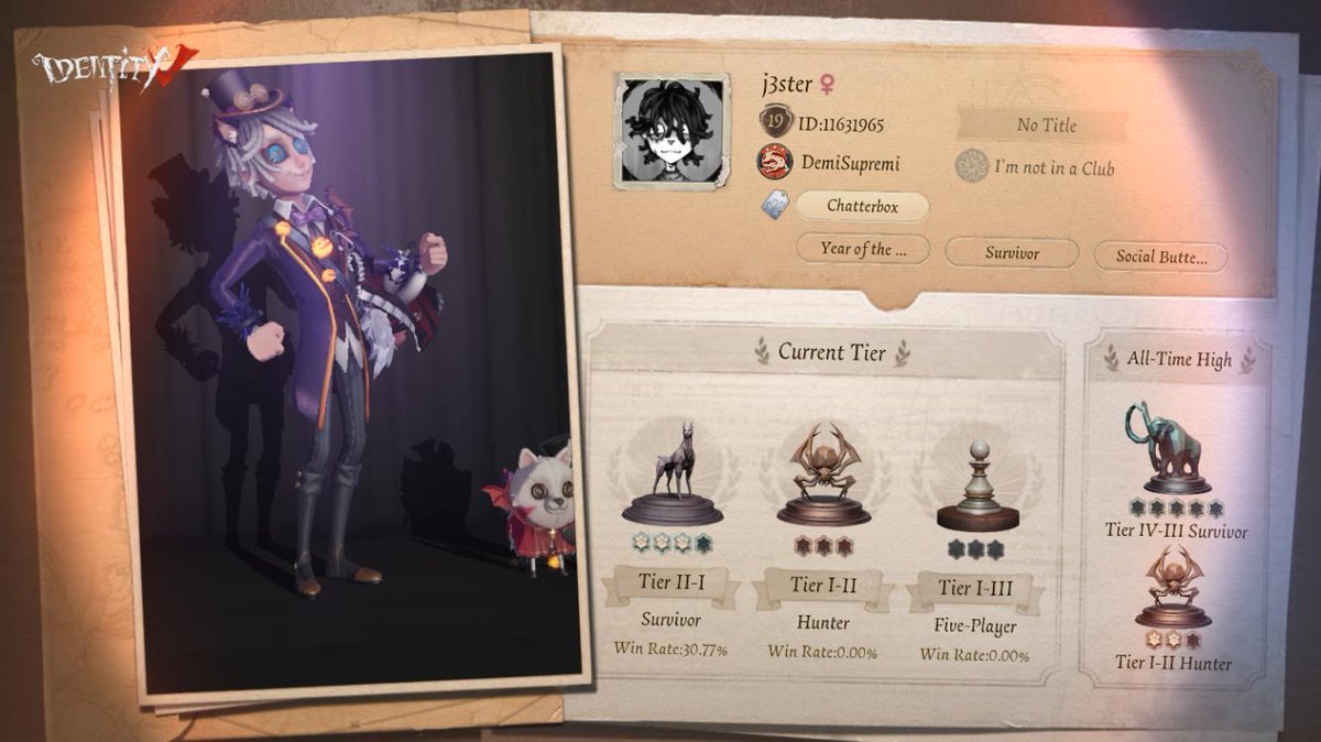 gundhamstanaka's tweet photo. I'm playing Identity V. Fancy a game? https://t.co/SMcE9FLJHZ