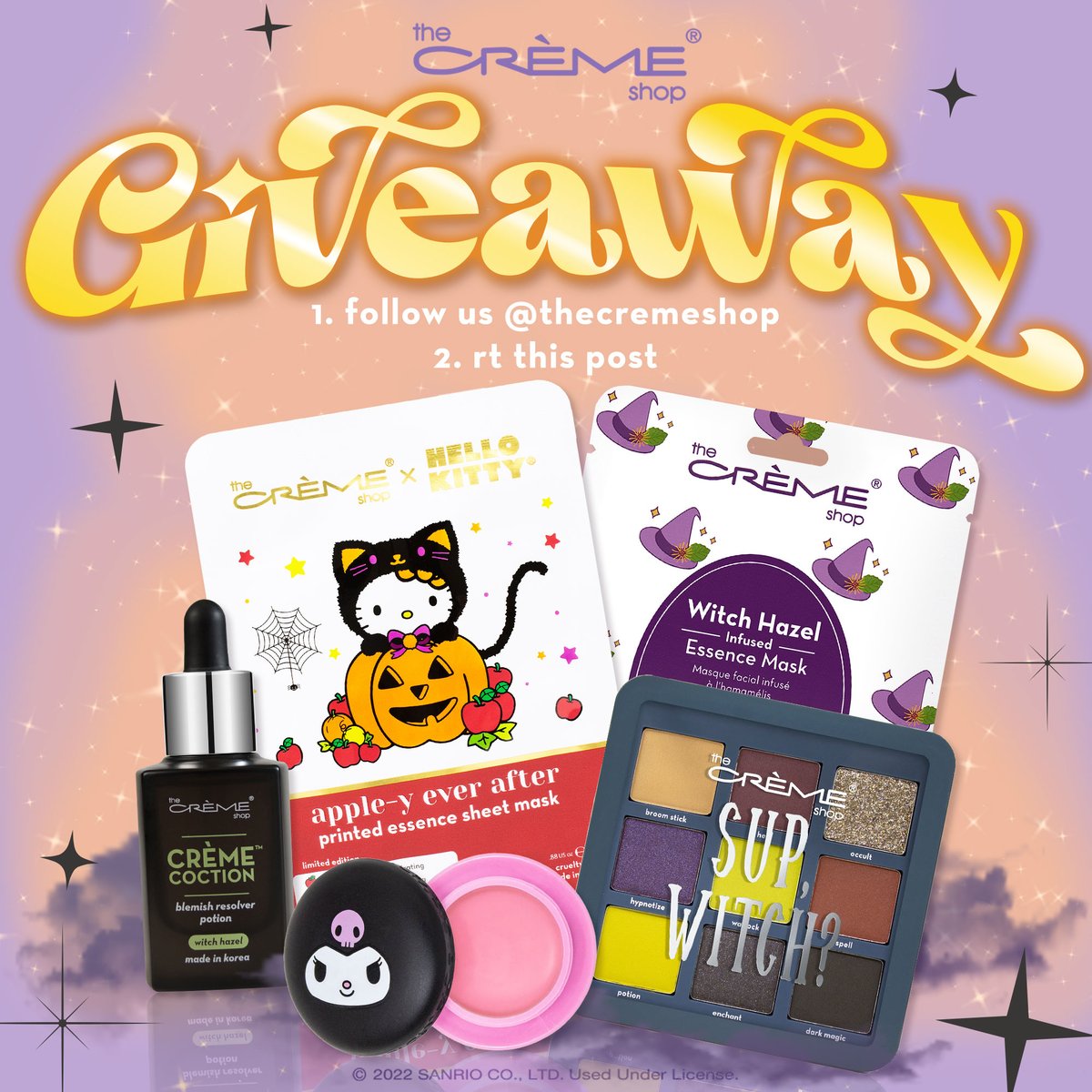 ✨💖 GIVEAWAY 💖✨ 

ENTER TO WIN:
🎃follow us 
<a href="/TheCremeShop/">The Crème Shop</a>
🎃 RT this post 

GOOD LUCK! we will DM the winner on 11/02. official messages are only sent from this verified account.