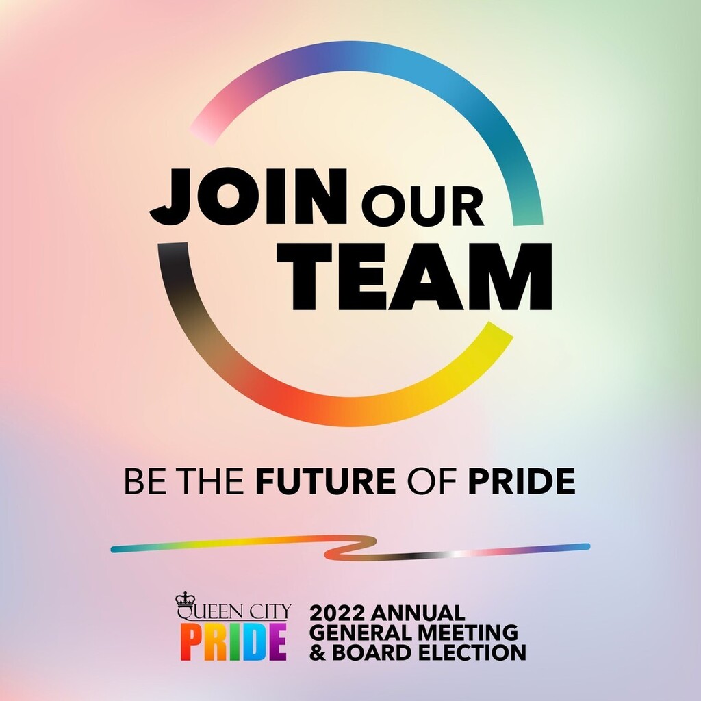 Be part of the Future of Pride in Regina. Nominations are option for folks to join our Board of Directors.

Visit our website to get a Nomination Form for this week's Annual General Meeting.

Available Positions:
• Co-Chair
• Treasurer
• General Boar… instagr.am/p/CkJBStosYyr/