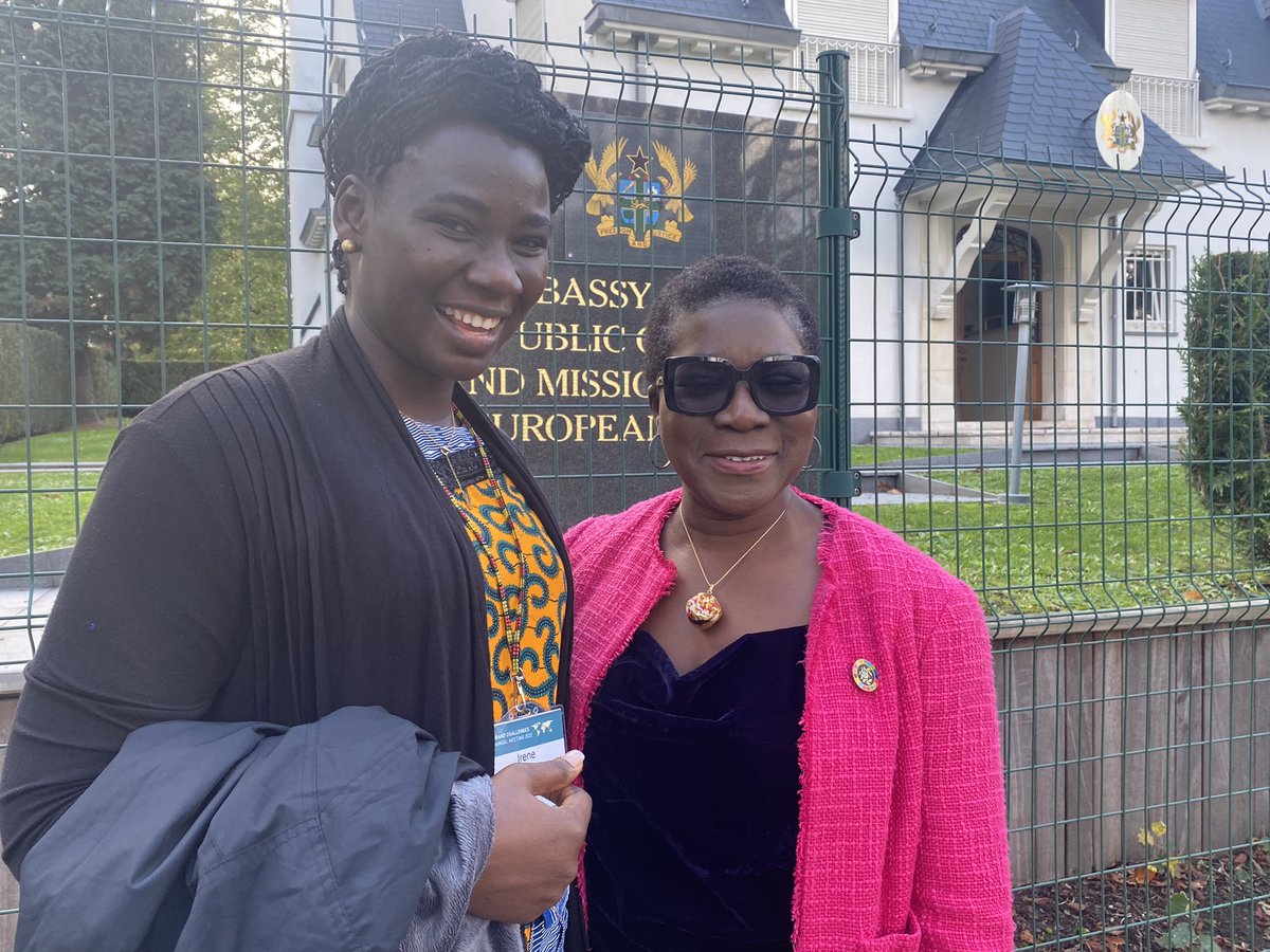 OffeiIrene's tweet photo. We had the honor of spending the afternoon with the Ghanaian ambassador to Brussels.She’s such a lovely and intelligent lady. https://t.co/qwZ9OtSnnN