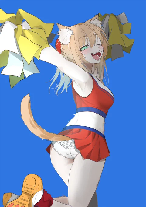 がんばえ~#ノルウェージャンフォレストキャット#ケモノ #メスケモ #オリキャラ 