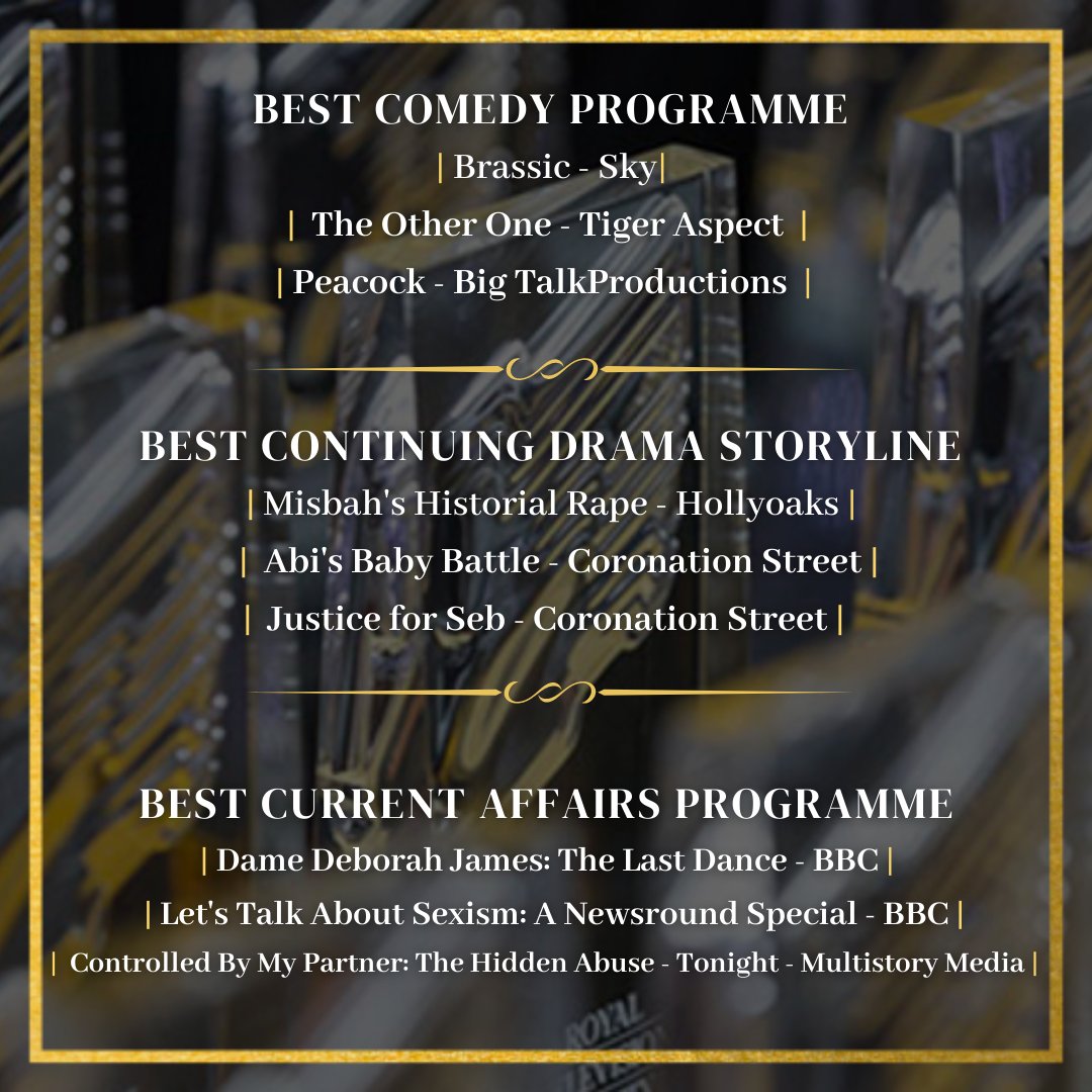 RTSNW's tweet photo. Massive CONGRATULATIONS to all our Royal Television Society North West Awards nominees for 2022!

Good luck to you all for the ceremony itself on 26th November - tickets available via the link in our bio.

Official Sponsors to be announced next week!

#RTSNW #RTSAwards https://t.co/1aiEdHeCj8