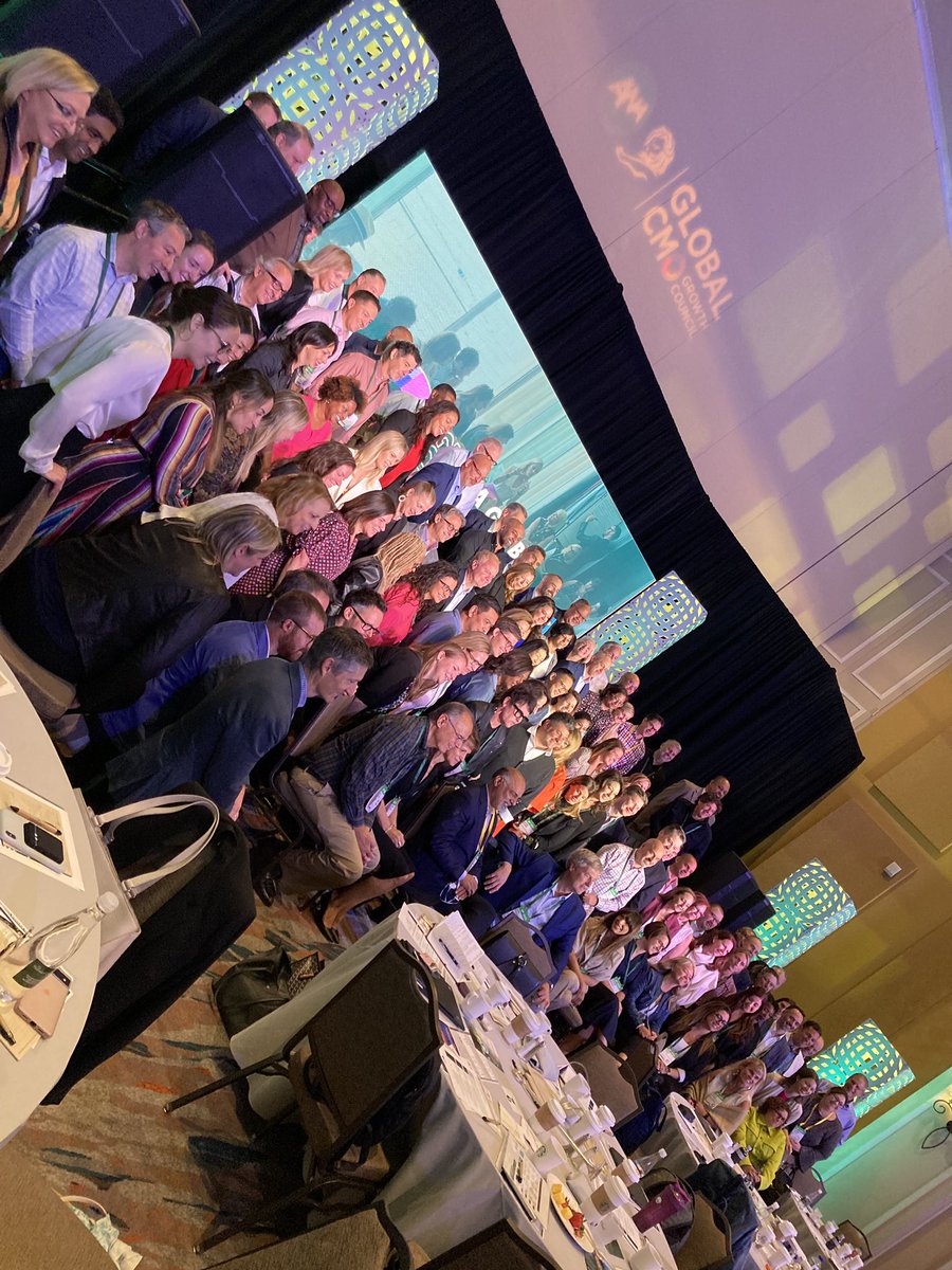ANACMOMasters's tweet photo. Over 150 CMOs and industry leaders representing 75% of global marketing spend. #Marketing is a force for growth and a force for good. Together we can change the world. #GlobalCMOGrowthCouncil #ANAMasters https://t.co/GbJ6SmDa74