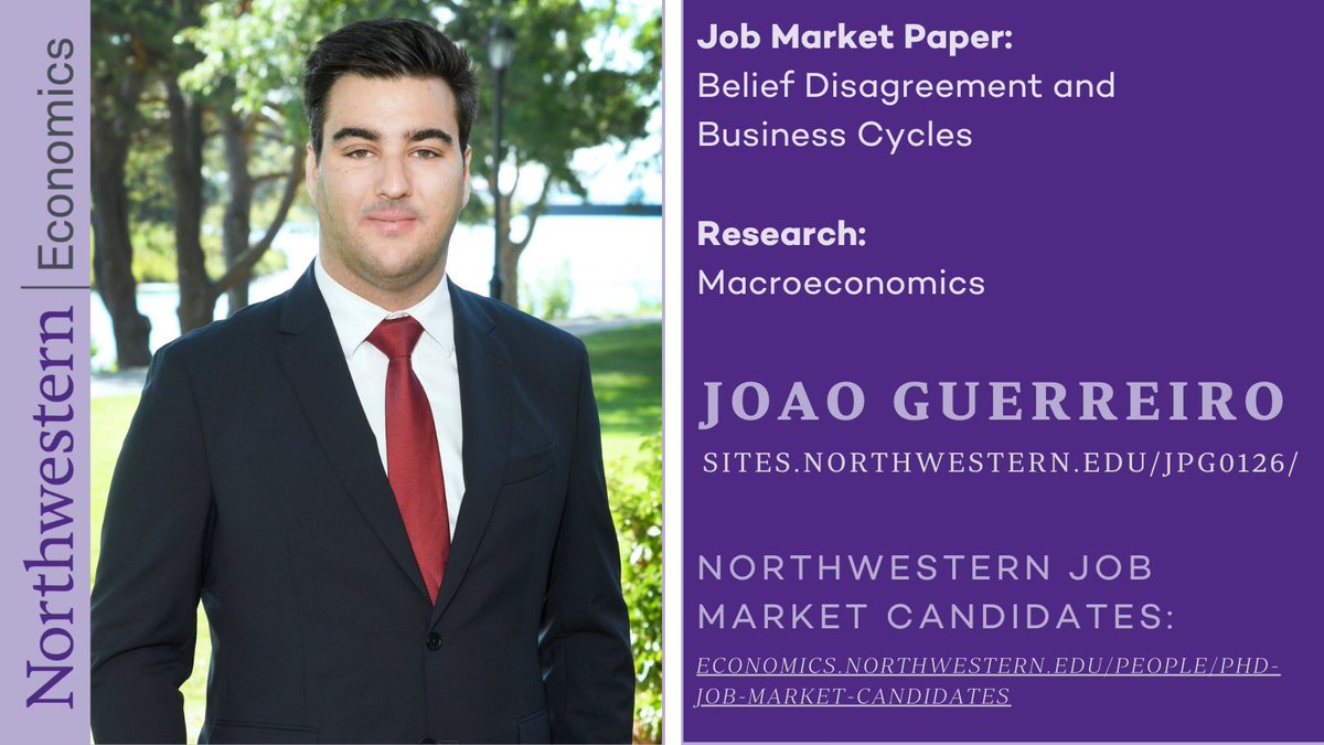 Department of Economics PhD Candidate Joao Guerreiro‘s research interest is Macroeconomics. Learn more about <a href="/jptguerreiro/">Joao Guerreiro</a> &amp; other Northwestern Economics Job Market Candidates at economics.northwestern.edu/people/phd-job…