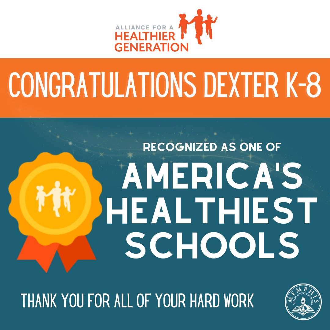 MSCSK12's tweet image. Congratulations to @DexterK8MSCS on being named one of America&apos;s Healthiest Schools by @HealthierGen! 

This award not only recognizes schools for nutrition but for strengthening social skills, cultivating staff, increasing family engagement, &amp;amp; more. 
bit.ly/3N6KvmU