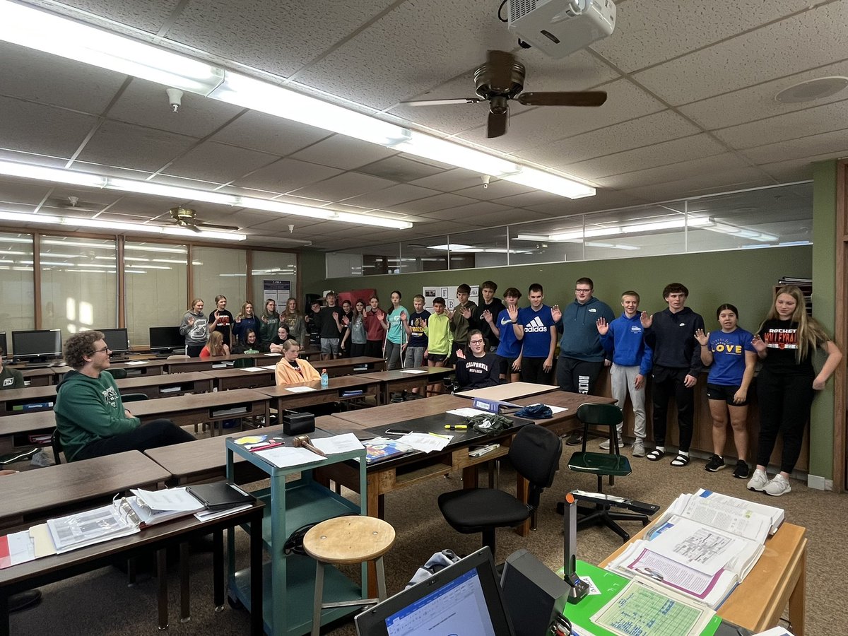 Syracuse FBLA had a Spirit Day to celebrate obtaining the National Summer Starter award as well as the induction of 26 new members. @fbla_national