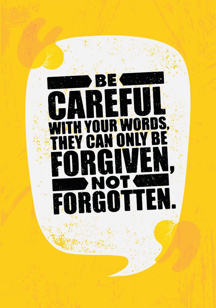 FPMindGym's tweet photo. Words can heal.  Words can hurt.  Name-calling, even when “in jest,” creates a distancing wedge between two people and inflict invisible wounds that are hard to heal. Never use your words to hurt.  Only then can you demand the same. https://t.co/6P6iwrc9Ey