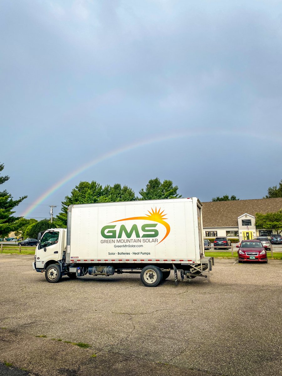 You know it's going to be a good day when you catch a rainbow on your way out to install. Make a wish! ☀️🌈😎

#GreenMountainSolar #ResilientEnergySystems #ShopLocalVT #VTSolar #SolarInstallers #LocalSolar