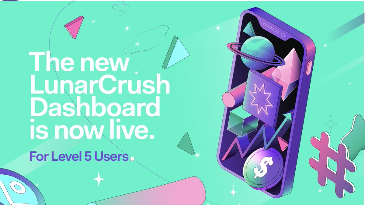📢Introducing the NEW LunarCrush “Live Dashboard”🙌

A living, breathing dashboard that enables you to see and trade on everything that's trending, as it’s trending, in real-time, in one place.

✅Gain an edge for your trades
✅Never miss an opportunity

👉lunarcrush.com/account/level