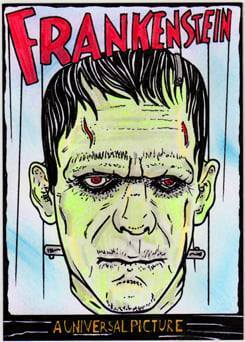 macandtrouble's tweet photo. Today is a horrifying day in history... It's National Frankenstein Friday !!
#rustygilligan #rustyink #frankenstein #comics #sketchcard https://t.co/o7d1X5UC9U