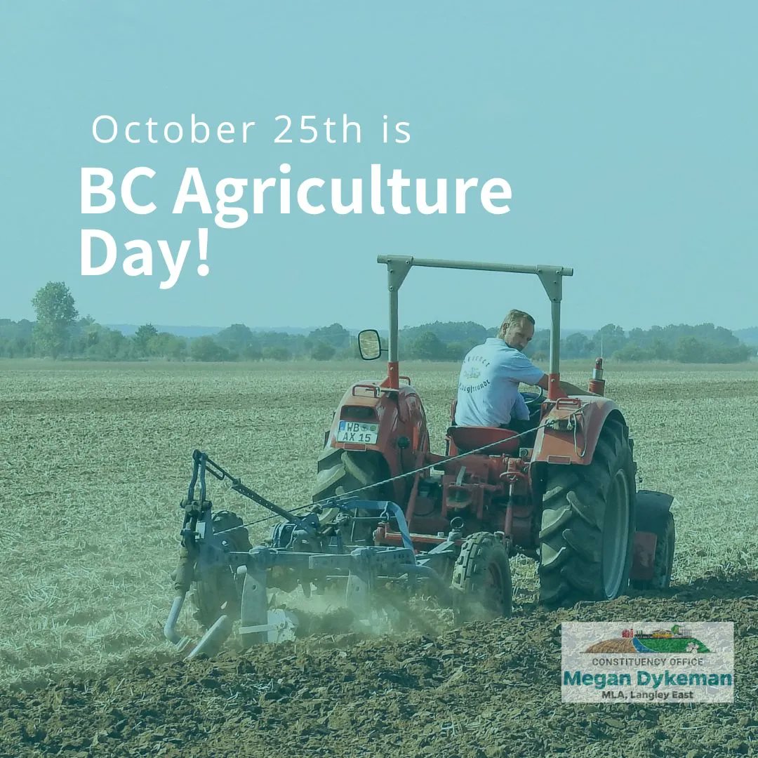 MeganDykeman's tweet photo. Today is #BCAgDay thank you to all of the farmers, agricultural producers and others that work in roles that help feed our province!
Today is a day to thank those who work hard every day to #FeedBC
Thank you for all you do!
#langley #poli #langleyBC https://t.co/RPRDTUFi7M