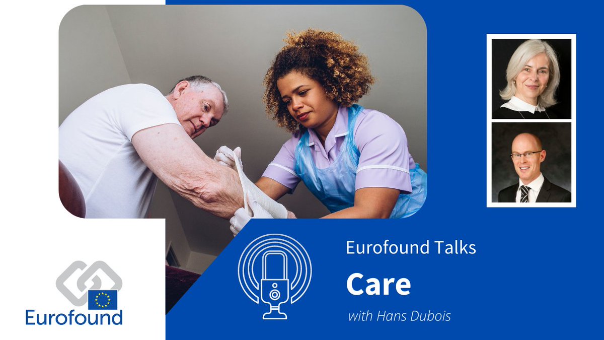 eurofound's tweet photo. 📣 New episode of #EurofoundTalks online!

🔎 It looks in-depth at the issue of care in Europe.

🎧 Listen here: https://t.co/kFYqvm4FUc

📰 Read more about the episode: https://t.co/VoOAIKSBpa

📝 Sign up for the #EurofoundLive care webinar this Thursday: https://t.co/cbDavrFdPY https://t.co/PSSQ6Gkk4q
